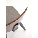 Стул HALMAR K563 серый/черный/орех